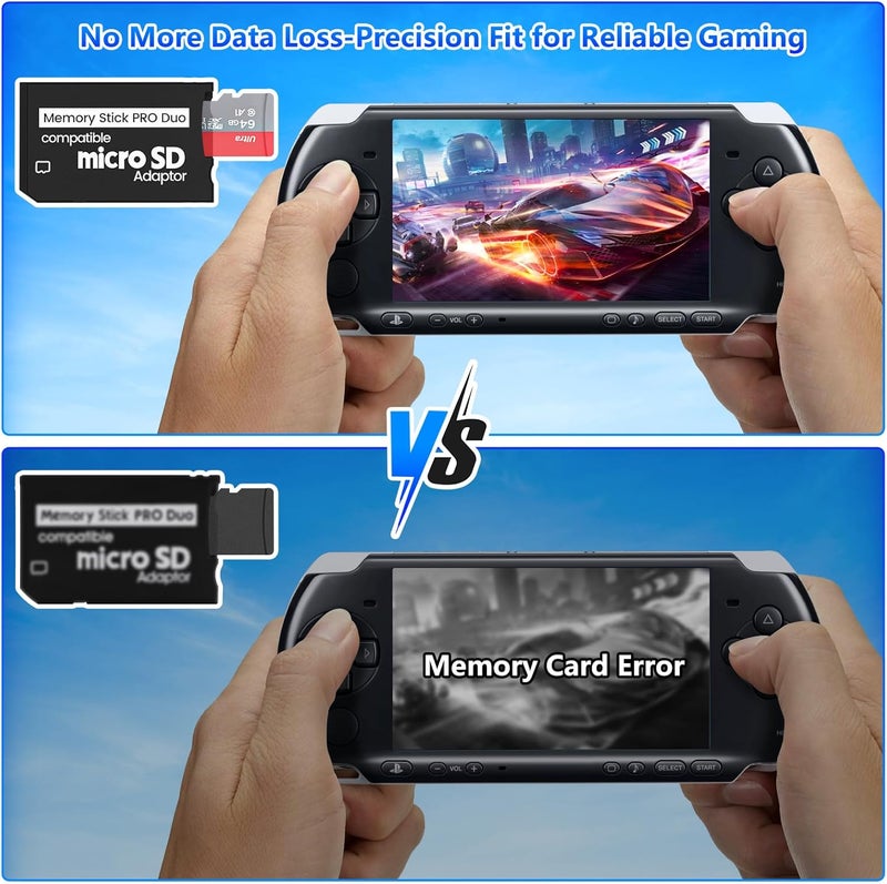 Pefishop 3 Pack Memory Stick Adapter,Micro SD to Memory Stick PRO Duo MagicGate Card, Compatible with PSP, Digital Cameras,Handycam - Image 5